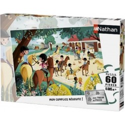 RAVENSBURGER Puzzle 60 pieces Bienvenue au centre equestre Ra