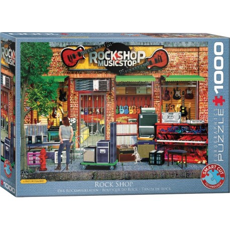 Eurographics Puzzle 1000 pièces : Magasin de rock