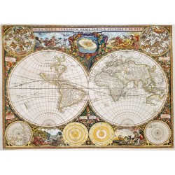 Trefl Puzzle 1000 pièces en bois : Carte du monde antique