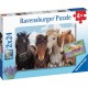 RAVENSBURGER Puzzles 2x24 pièces L'amour des chevaux