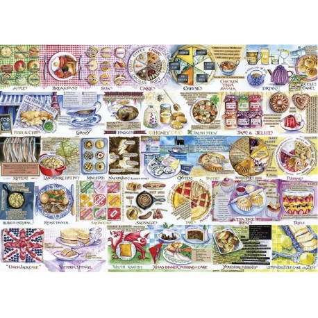 Gibsons Puzzle 1000 pièces : Tartes au porc et puddings