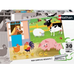 RAVENSBURGER Puzzle Nathan 30 pièces Mes amis de la ferme