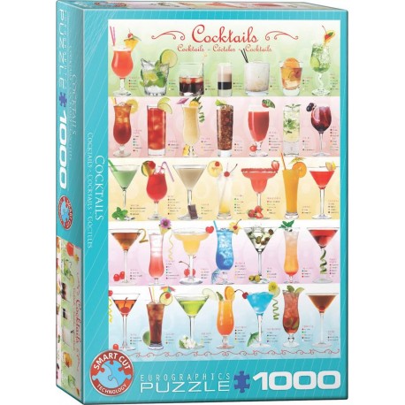 Eurographics Puzzle 1000 pièces : Cocktails