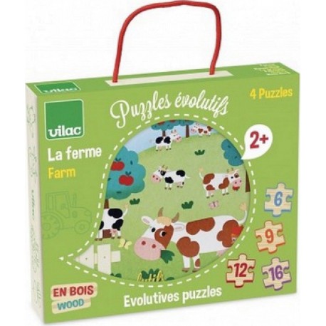 Vilac 4 puzzles evolutifs ferme