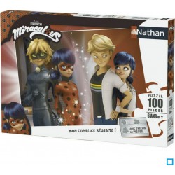 Nathan Puzzle 100 pièces Adrien et Marinette