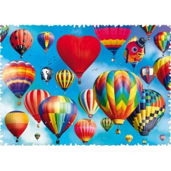 Trefl Puzzle 600 pièces : Crazy Shapes : Ballons colorés