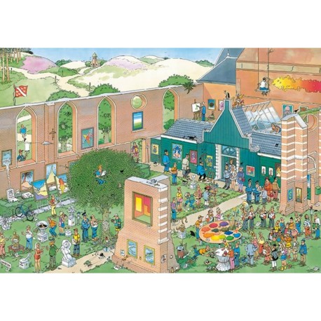 Jumbo Puzzle 2000 pièces : Jan Van Haasteren : Le marché de l'art