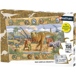 RAVENSBURGER Puzzle Nathan 150 pièces Les espèces de dinosaures