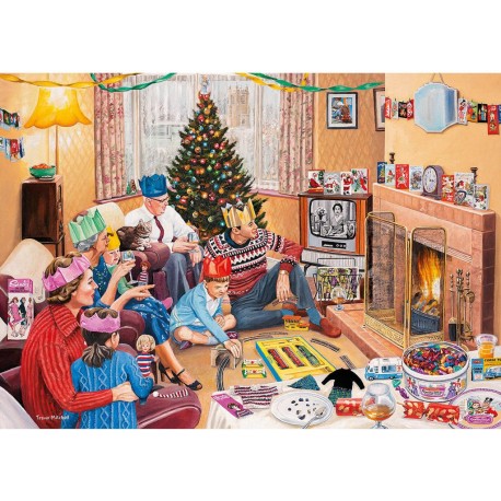 Gibsons Puzzle 4 x 500 pièces : La magie de Noël