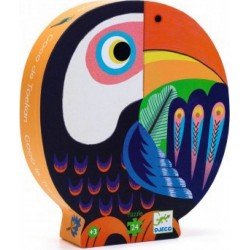 Djeco Puzzle silhouette Coco le Toucan 24 pieces