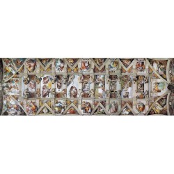 Eurographics Puzzle 1000 pièces panoramique : Le plafond de la Chapelle Sixtine