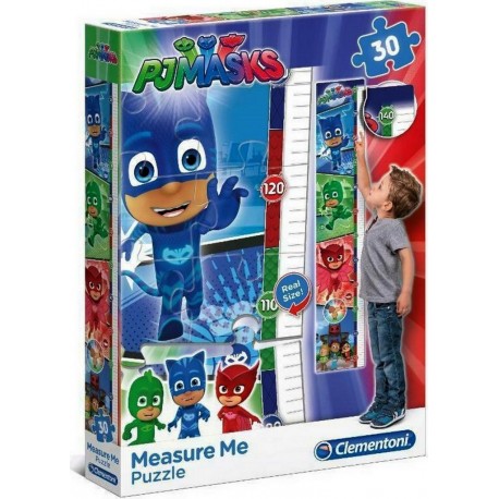 Maxi puzzle PJ Masks 30 pieces toise mesure taille enfant