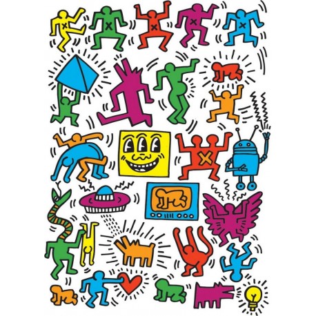 Eurographics Puzzle 1000 pièces : Keith Haring : Collage