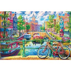 Trefl Puzzle 1500 pièces : Canal d'Amsterdam