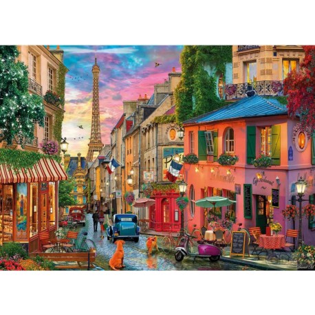 Gibsons Puzzle 1000 pièces : Coucher de soleil sur Paris