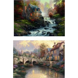 Schmidt Pack 2 puzzles 1000 pièces : Thomas Kinkade