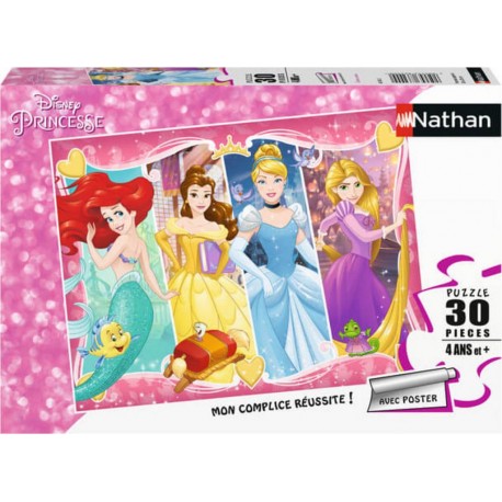 Nathan PUZZLE 30 P DISNEY PRINCESSES (TITR