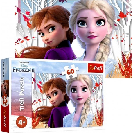 Puzzle La Reine des Neiges Ana Elsa 60 pieces