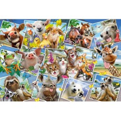 Schmidt Puzzle 200 pièces : Selfies animaliers