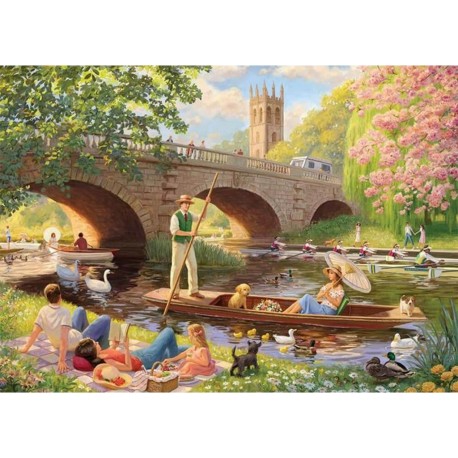 Puzzle 1000 pièces :  Faire du bateau sur la rivière Puzzle 1000 pièces : Faire du bateau sur la rivière Puzzle 1000 pièces : Fa