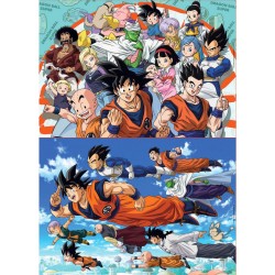 EDUCA Puzzle 2 x 100 pièces : Dragon Ball