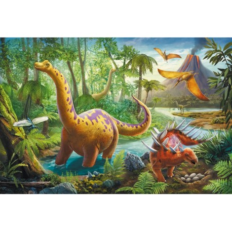 Trefl Puzzle 60 pièces : Migration des dinosaures