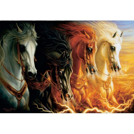 PERRE / ANATOLIAN Puzzle 2000 pièces : Les chevaux de l'apocalypse