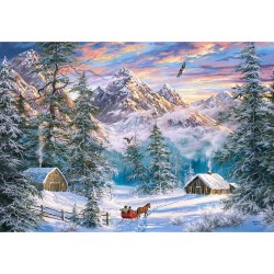 Castorland Puzzle 1000 pièces : Montagnes de Noël