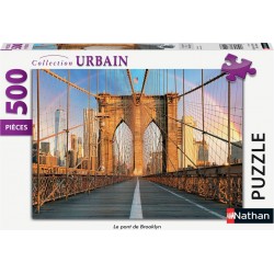 RAVENSBURGER Puzzle Nathan 500 pièces Le pont de Brooklyn