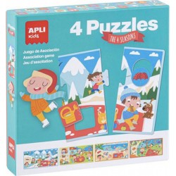 Apli Agipa Puzzles Les Saisons 4 pièces