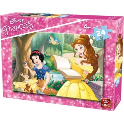 King Puzzles Puzzle 24 pièces : Princesses Disney : Belle et Blanche-Neige