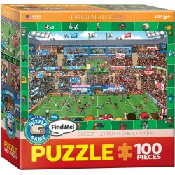 Eurographics Puzzle 100 pièces : Cherche et trouve : Football