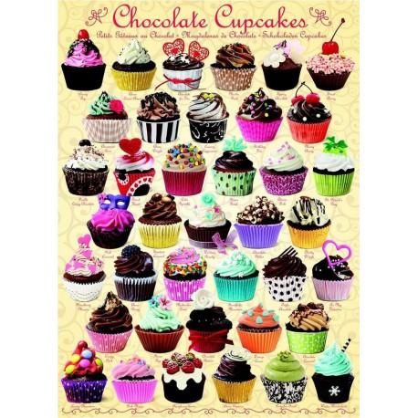 Eurographics Puzzle 1000 pièces : Cupcakes au chocolat