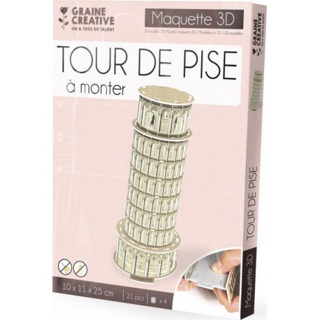 Graine créative Puzzle Maquette Tour de Pise