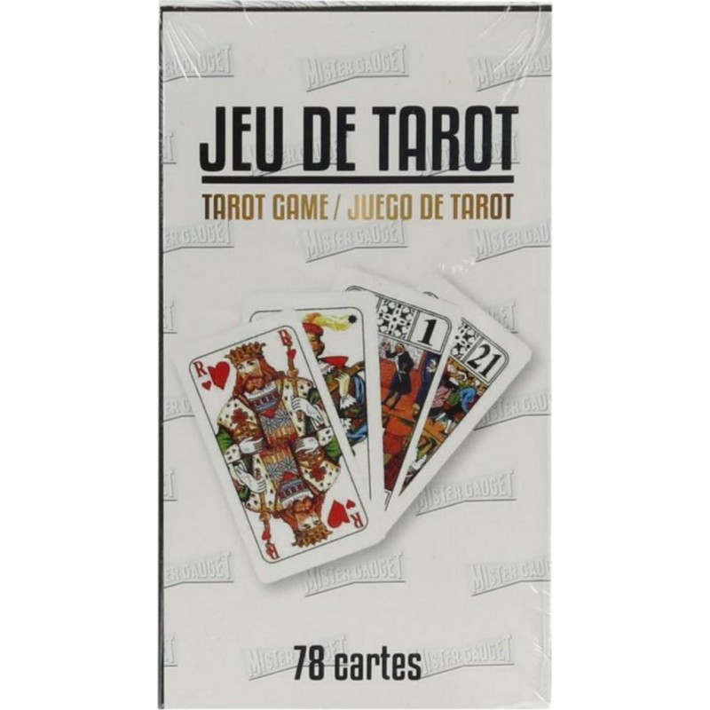 Paris Prix Jeu de Tarot 78 Cartes Juego 11cm Gris - DISCOUNT