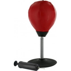 Paris Prix Punching Ball de Table Ventouse 36cm Rouge