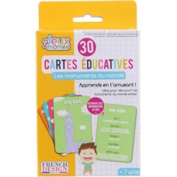 Paris Prix Jeu de Cartes Educatives Monuments 12cm Multicolore