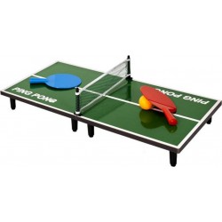 Paris Prix Table de Ping Pong Mini 60cm Vert & Noir