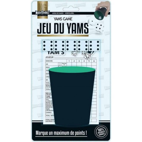 Paris Prix Jeu de Dés avec Gobelet Yams 8cm Noir