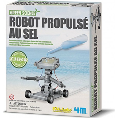 4M - Kidz Labs 4M Kidz Labs Kit de fabrication Green Science : Robot propulsé au sel