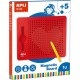 Apli Agipa Ardoise Magique Magnétique Rouge + 10 fiches Enfant