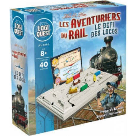 Asmodee Jeu de logique Logiquest Les aventuriers du rail