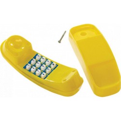 Axi House AXI Téléphone Jaune pour cabanes de jeu