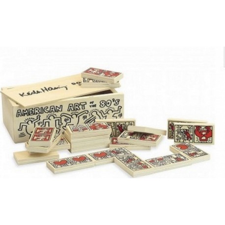 Vilac Jeu Dominos en bois Keith Haring