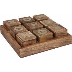 ATMOSPHERA Jeu morpion bois 23x23