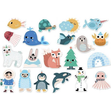 Vilac Magnets Iceland illustrés par Michelle Carlslund