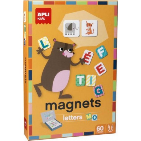 Apli Agipa Magnets Lettres et Animaux dans 6 langues différentes