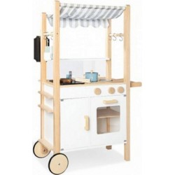 Pinolino Cuisine pour enfants Street Kitchen Jamie lime pin et MDF laqué clair et multicolore