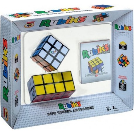 WIN GAMES Coffret 1 Rubik's Cube 3X3 Advanced Rotation + 1 Rubik's cube Tower Advanced