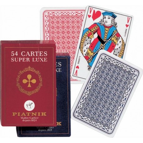 Piatnik Jeu de 54 cartes françaises dans un étui en carton